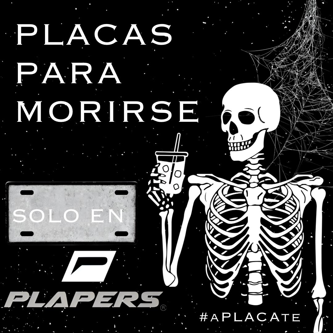 Plapers's tweet photo. 💀 Muérete de la emoción con nuestras placas! Ven por la tuya! Link en bio! 💀
*
*
*
*
*
#aPLÁCAte #placas #decoracion #placasdecorativas #autos #bici #transporte #diseño #plapers #regalo #design #like #style #localbusiness #custom #halloween #octubre #spooky https://t.co/3IWTQgcE0w