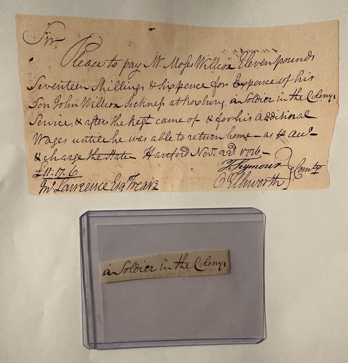 MarcKristel2's tweet photo. Added another snippet to my Founders Collection #OliverEllsworth. 1776 https://t.co/tQj8j7XKUH