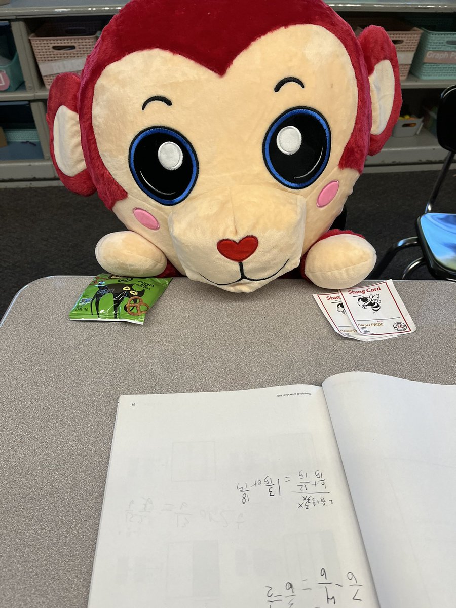 mrssincroft6th's tweet photo. One of my sweet, strong students was diagnosed with leukemia this week. Our hearts have been so heavy with worry. One of my other students had the BEST idea to have a stuffed animal take her spot until she can return to us. We are documenting everyday as if she’s here. https://t.co/MXdPqrrOUU