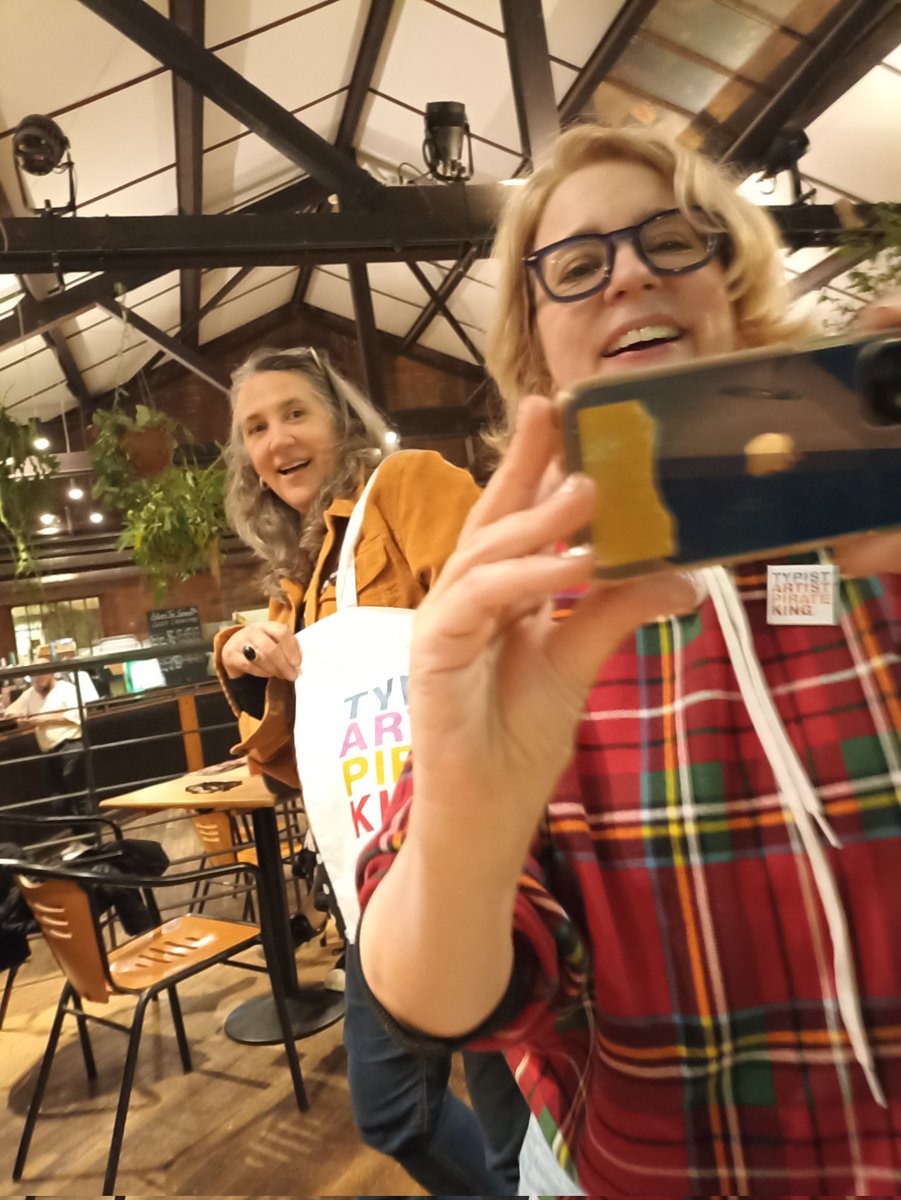 charlottecrofts's tweet photo. @_CarolMorley @wshed @msc45 @MaddyProbst @CairoCannon Yay! So glad you made it for the Q&A! Lost my bag on the way home! 😢 #TAPK #merch https://t.co/vMYAc2xYb8