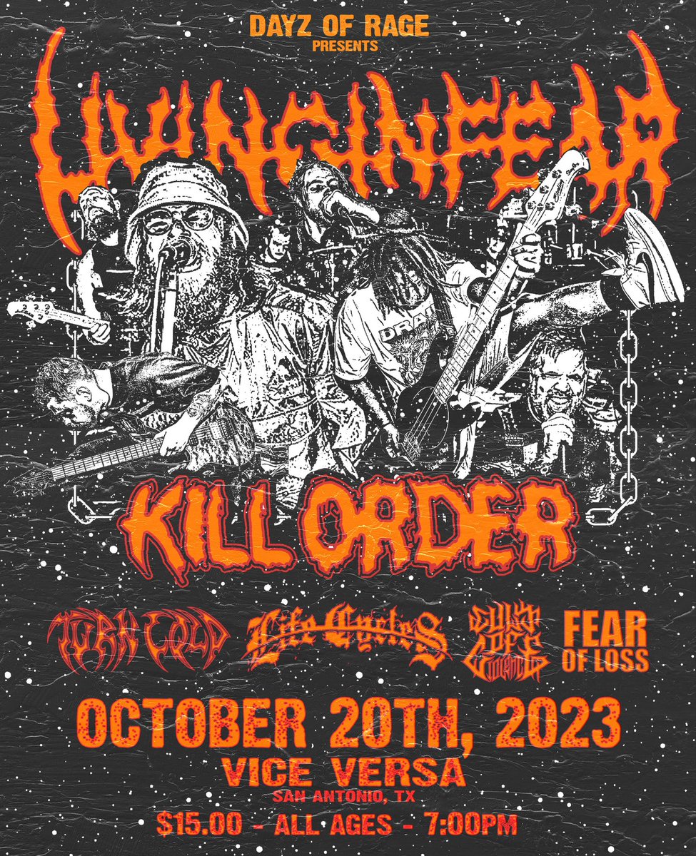 SAN ANTON’ TX - THIS IS WHAT IT DO TONIGHT.  <a href="/LivinginFearATL/">Living in Fear</a> @killorder_hc501