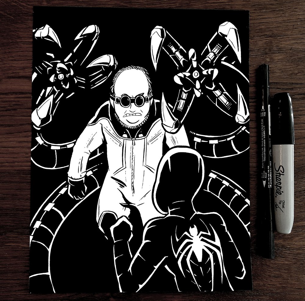 Flashback to the time I celebrated #october by drawing a bunch of Dr. Octopuses. (Dr. Octopi?) 
