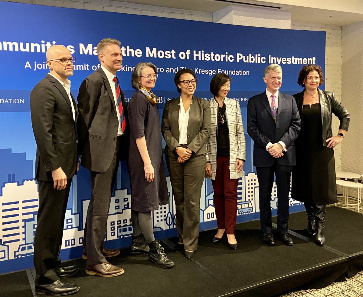 Valuable @BrookingsMetro & @kresgefdn summit on equitable infrastructure investments, featuring a range of experts, tools & stories Exactly what we need at this high potential time for our communities, convening federal, metro & local innovators for shared learning & inspiration