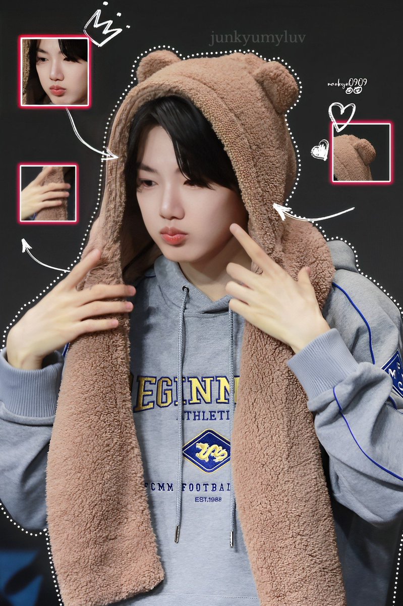 junkyumyluv's tweet photo. He is very adorable!! 🐻
#JUNKYU #ジュンキュ #TREASURE https://t.co/WX216X6Kxj