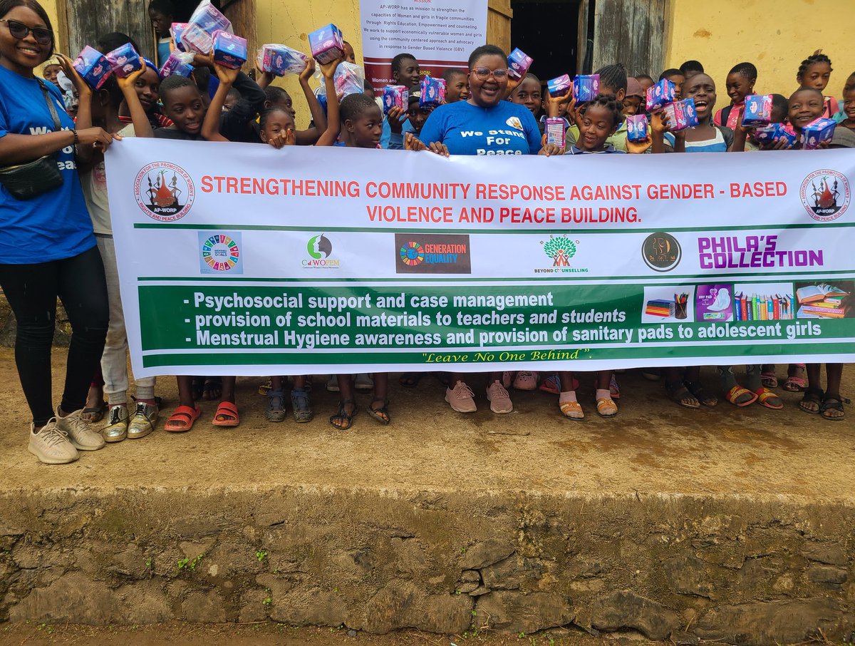 Adolescent girls were sensitized on the importance of menstrual hygiene @SRHR Most who were shying away from talking about their menstrual health became interested when they understood the practical demonstrations used during the session and the provision of sanitary pads.