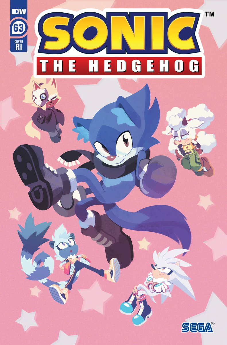 From Sonic the Hedgehog issue 63 Cover RI, Art by Nathalie Fourdraine