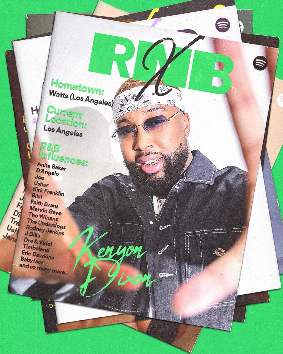 kennygotsoul's tweet photo. Big love to the @Spotify family 🫶🏽 Got to mention some of my R&B (and not so R&B but inspired MY R&B) Heroes.
Check out the new RNBx playlist to tap into more of #thernbyoulove
🔥R&B’s newest expression🔥#RNBx
📸: @gordanprice https://t.co/k1pg6laWfW