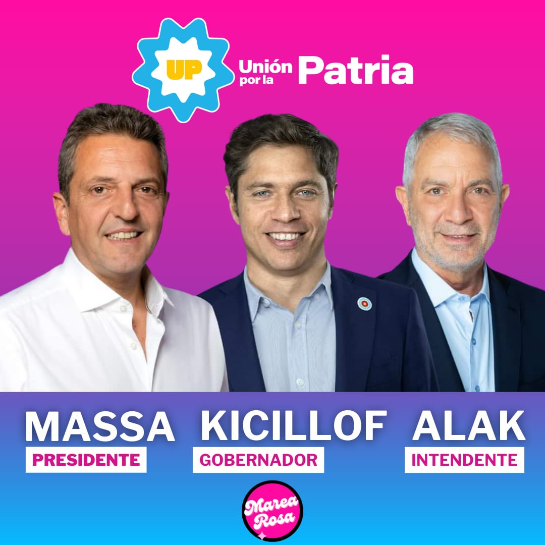 MareaRosalp's tweet photo. @Kicillofok @unionxlapatria @Julio_Alak @SergioMassa PRESIDENTE 🗳️
@Kicillofok GOBERNADOR 🗳️
@Julio_Alak INTENDENTE 🗳️ https://t.co/YBmDf74ggs