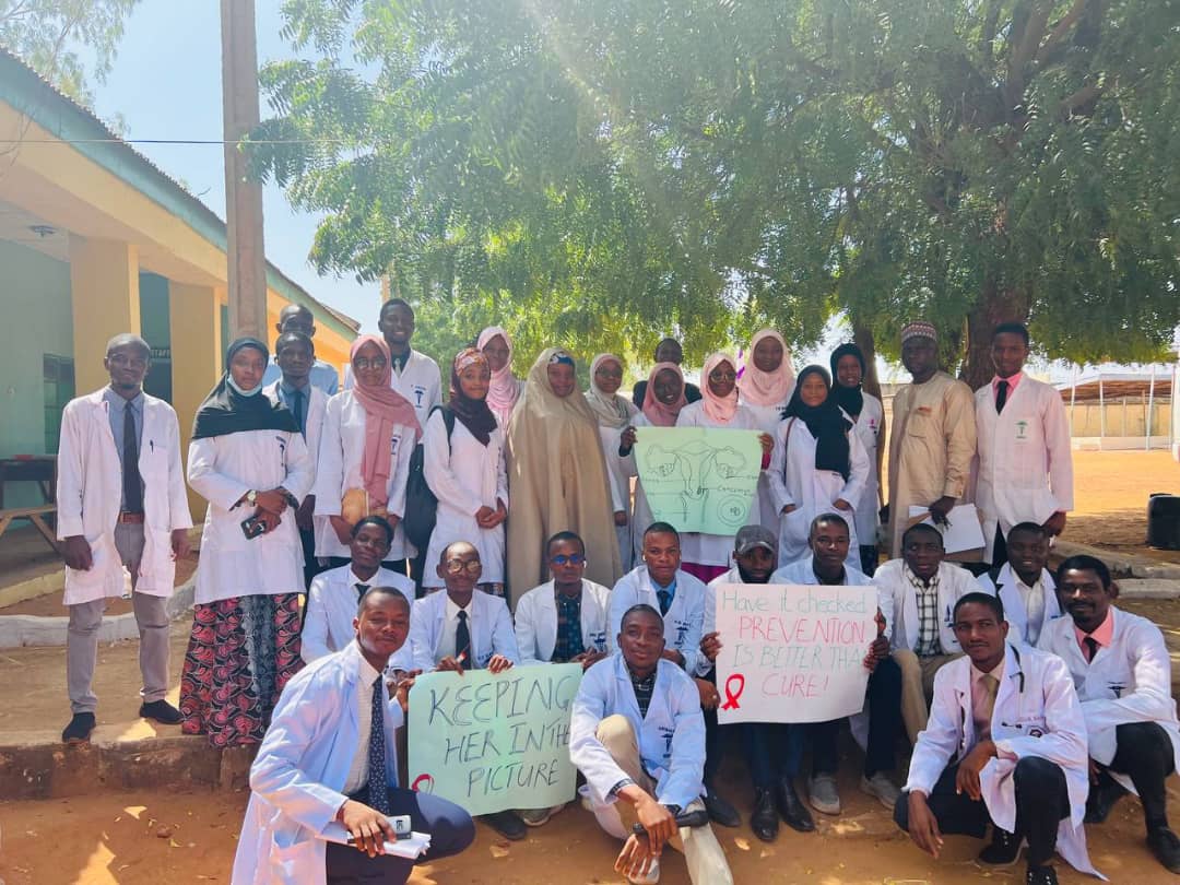 AliyuShehuZagga's tweet photo. Yesterday was truly a pink Friday. Together with my colleagues we took an awareness campaign on Breast and Cervical Cancer to Nana Girls Secondary School &amp; Girl's Government College Mabera all in Sokoto. 
#BreastCancerAwarenessMonth https://t.co/3Tj51RJU3v