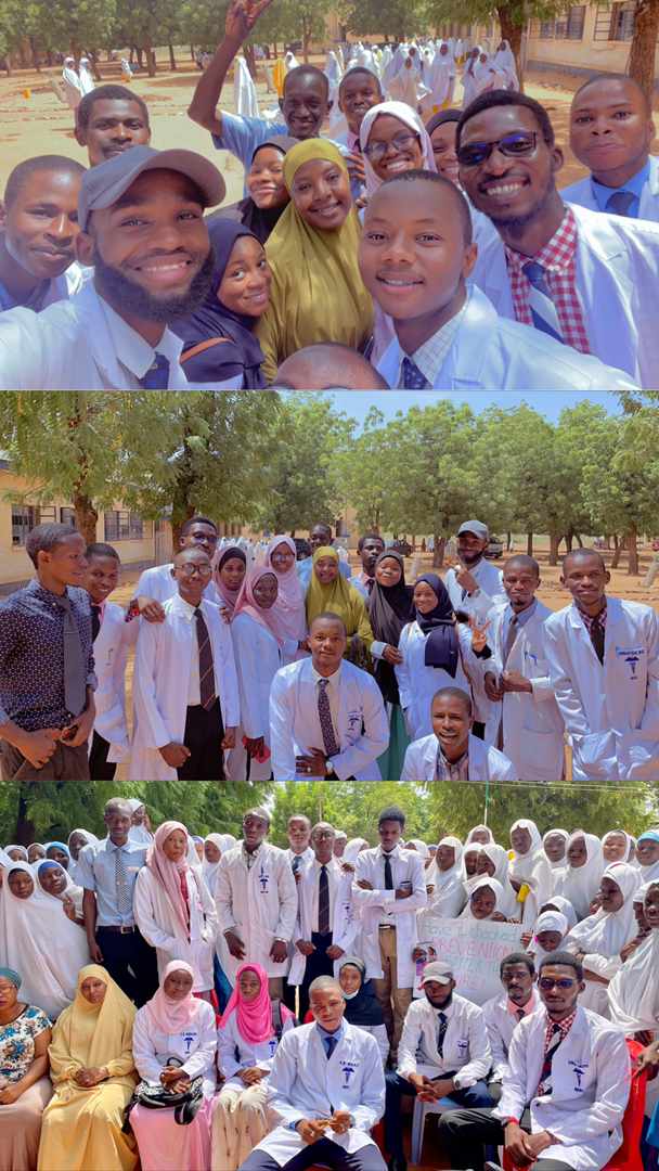AliyuShehuZagga's tweet photo. Yesterday was truly a pink Friday. Together with my colleagues we took an awareness campaign on Breast and Cervical Cancer to Nana Girls Secondary School &amp; Girl's Government College Mabera all in Sokoto. 
#BreastCancerAwarenessMonth https://t.co/3Tj51RJU3v