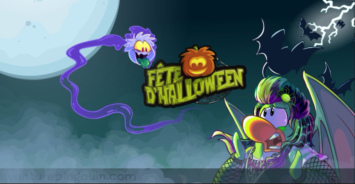 aventureping's tweet photo. 👻 La fête d'Halloween hante la banquise ! Il est temps de découvrir les mystères de l'hôtel puffle, de regarder la nuit de la luge vivante, et de se bâfrer de bonbons. Cet événement est disponible du 21 au 04 novembre. 

Télécharger le jeu ➜ https://t.co/loQDJhDwHj https://t.co/FUUFQruo8K
