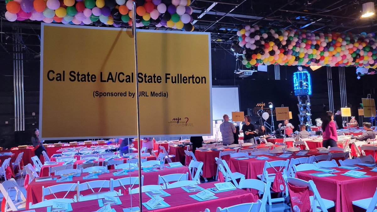 Joining the #aajatrvialbowl at ABC studio in LA. With <a href="/aajacsuf/">aajacsuf</a> students.