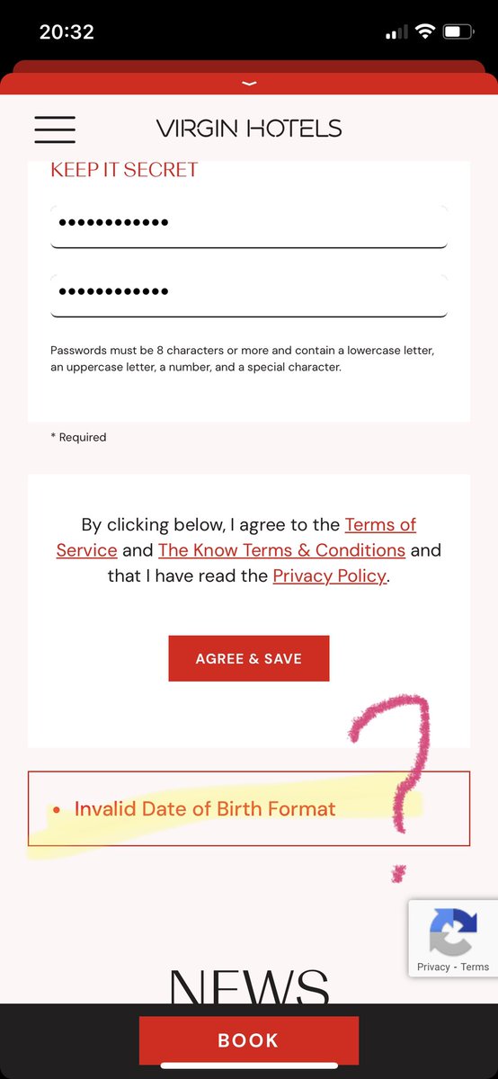 AvidBookshop's tweet photo. @virginhotels Hi! Having trouble signing up for the “IN THE KNOW”/Lucy program via the Virgin Hotels app or the website using a browser. Says bday format is wrong but I’ve used your drop-down choices to fill that out. Help? Heading to NoLa soon &amp; want to have the app! https://t.co/umOGkIG90S