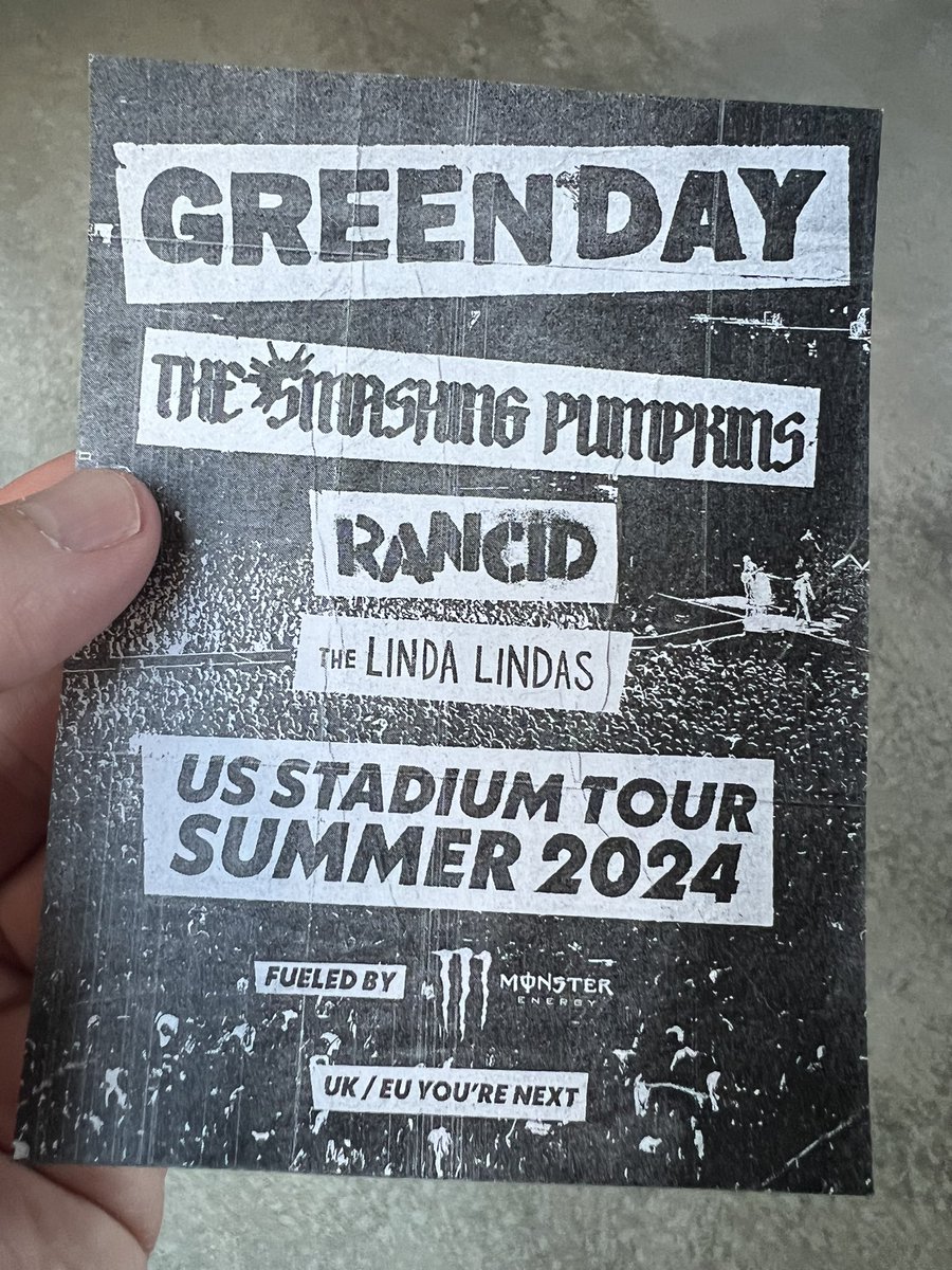 I was handed a flyer at a show last night…