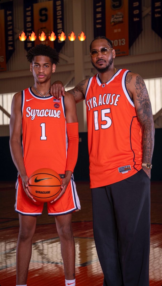ctrlnarrative's tweet photo. THIS TOO HARD🔥🍊🔥🍊🔥🍊

Kiyan visited Syracuse today, where his dad delivered their first (and only) championship in program history as a freshman https://t.co/SJkv9vbWJK