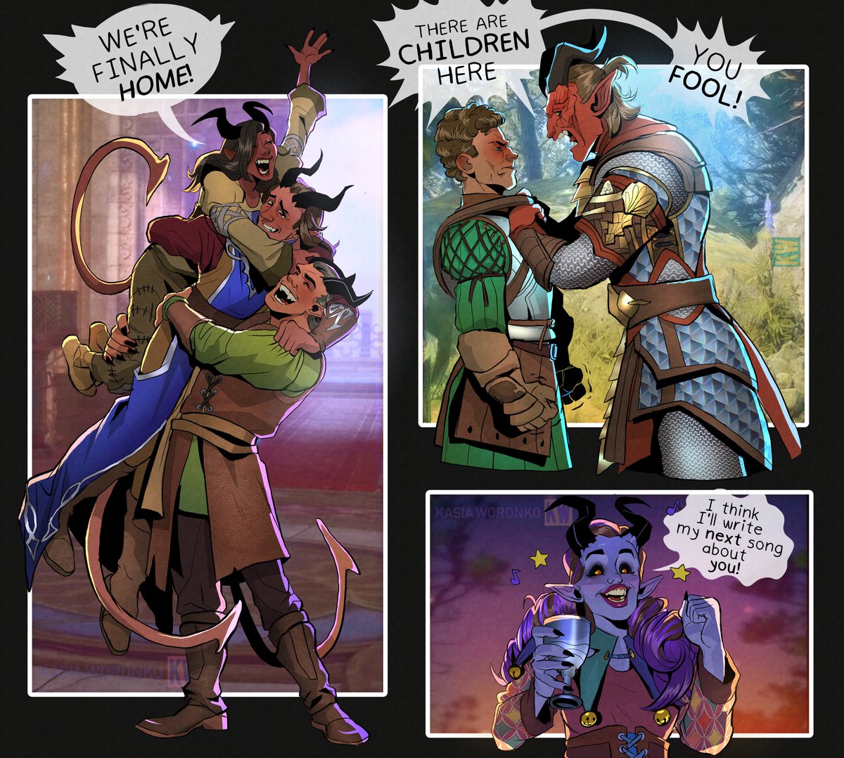 Tiefling (and Aradin) time !!!!! 😈👨‍🦱