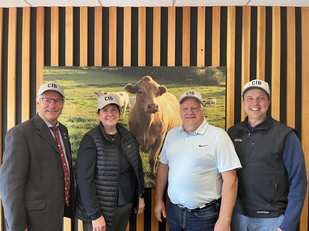 RobHenderson25's tweet photo. PEI MLA’s met with Managers of Atlantic Beef Products in Borden to discuss issues for enhancing the Livestock sector in the province. Oct 2023. Certified Island Beef , look for it when buying Beef .. #peipoli https://t.co/QqT13PomWv