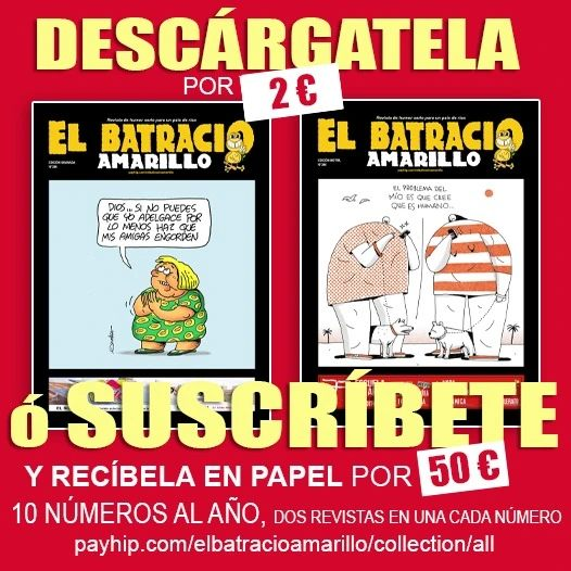 !Otro número más!  De nuevo todo el talento al alcance en un mismo medio.
Portadas de ESCOBAR y @punodraws 
<a href="/cazagra/">Carlos Azagra @cazagra.bsky.social</a> <a href="/ElChisteDeMel/">Mel Prats</a> <a href="/Pachi_Idigoras/">Pachi Idígoras</a> @lorenmontatore <a href="/lope_riodico/">Lope</a> <a href="/AlbertGene/">Albert Gené</a> <a href="/ReyDibujante/">Julio Rey</a> <a href="/HelenaAnillo/">Helena Anillo</a> <a href="/Juancarlerias/">Yo</a>
Descargar aquí: payhip.com/b/N8b9l
