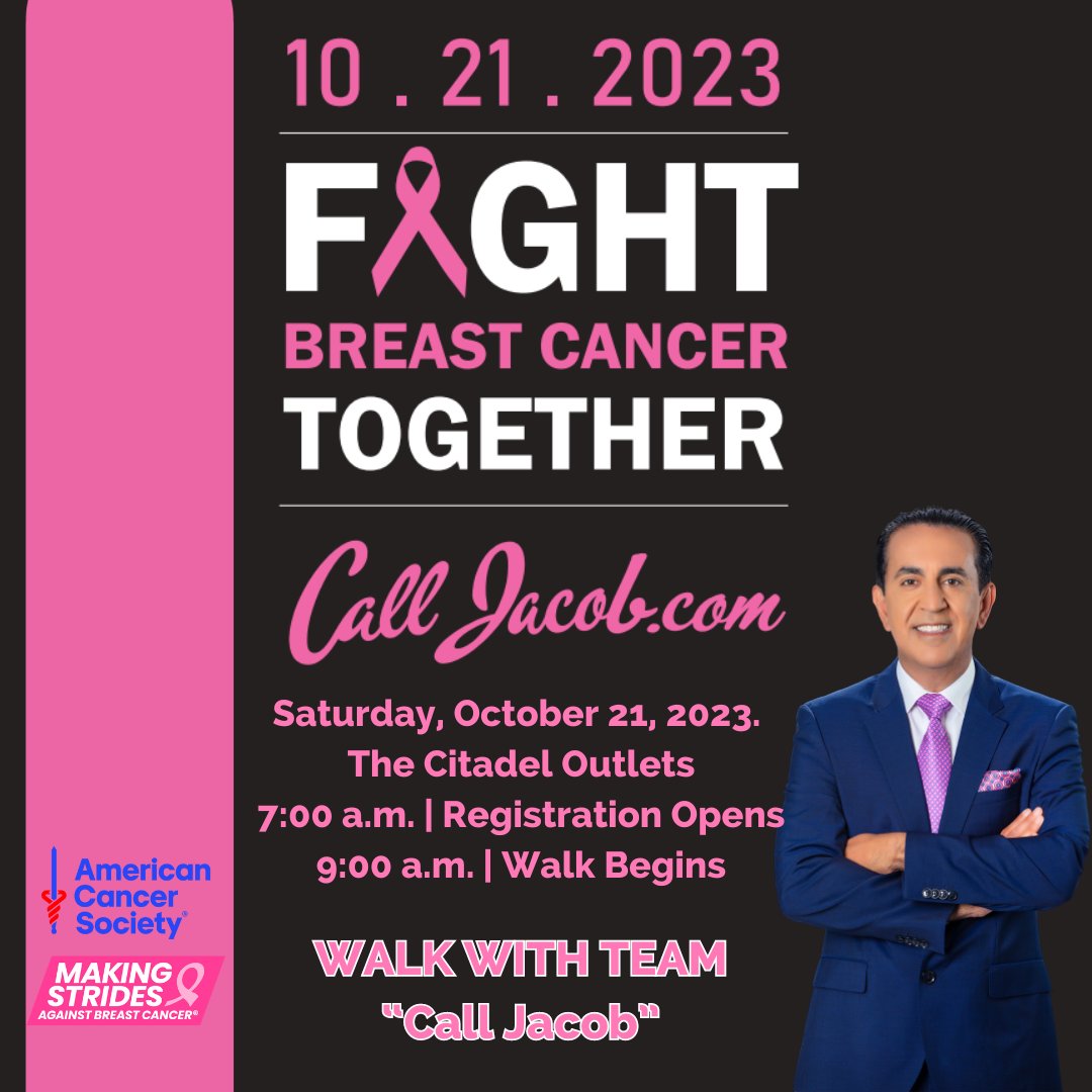 adleveragetv's tweet photo. Join the Ad Leverage team tomorrow, Saturday, October 21st, as we walk in support of team "Call Jacob" in the fight against breast cancer! 💗 

#fightbreastcancer #calljacob https://t.co/J1K9RrYE9o