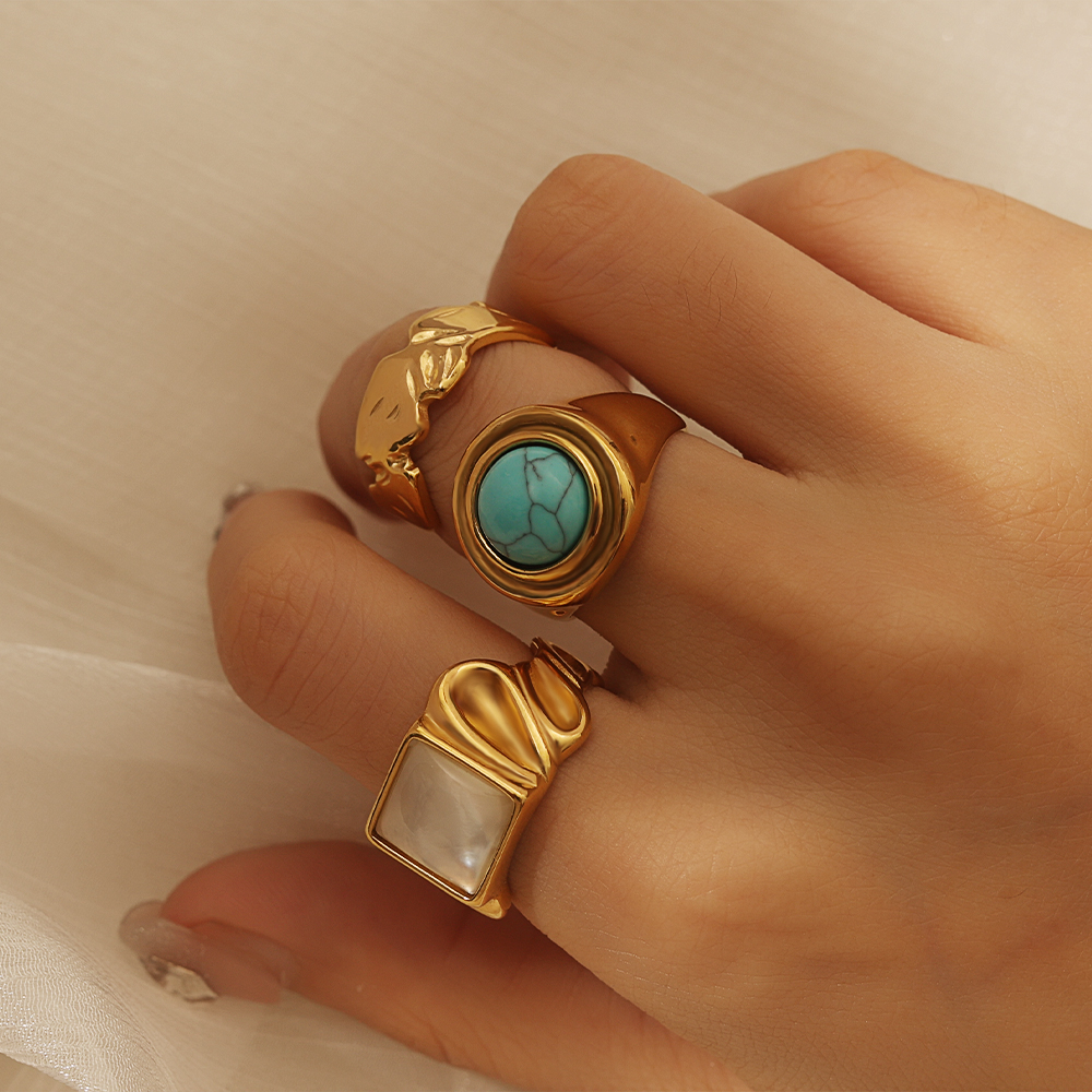 Share--Turquoise Decor Cuff Ring~#goldjewellery #goldplatedjewellery #watersafejewellery
#goldaccessories #goldbracelets #goldnecklaces
#earringscollection #aretasjewelry #waterresistantjewellery
#goldhoops #goldearrings #pinterestoutfits
#sydneyboutique #womanownedbusiness