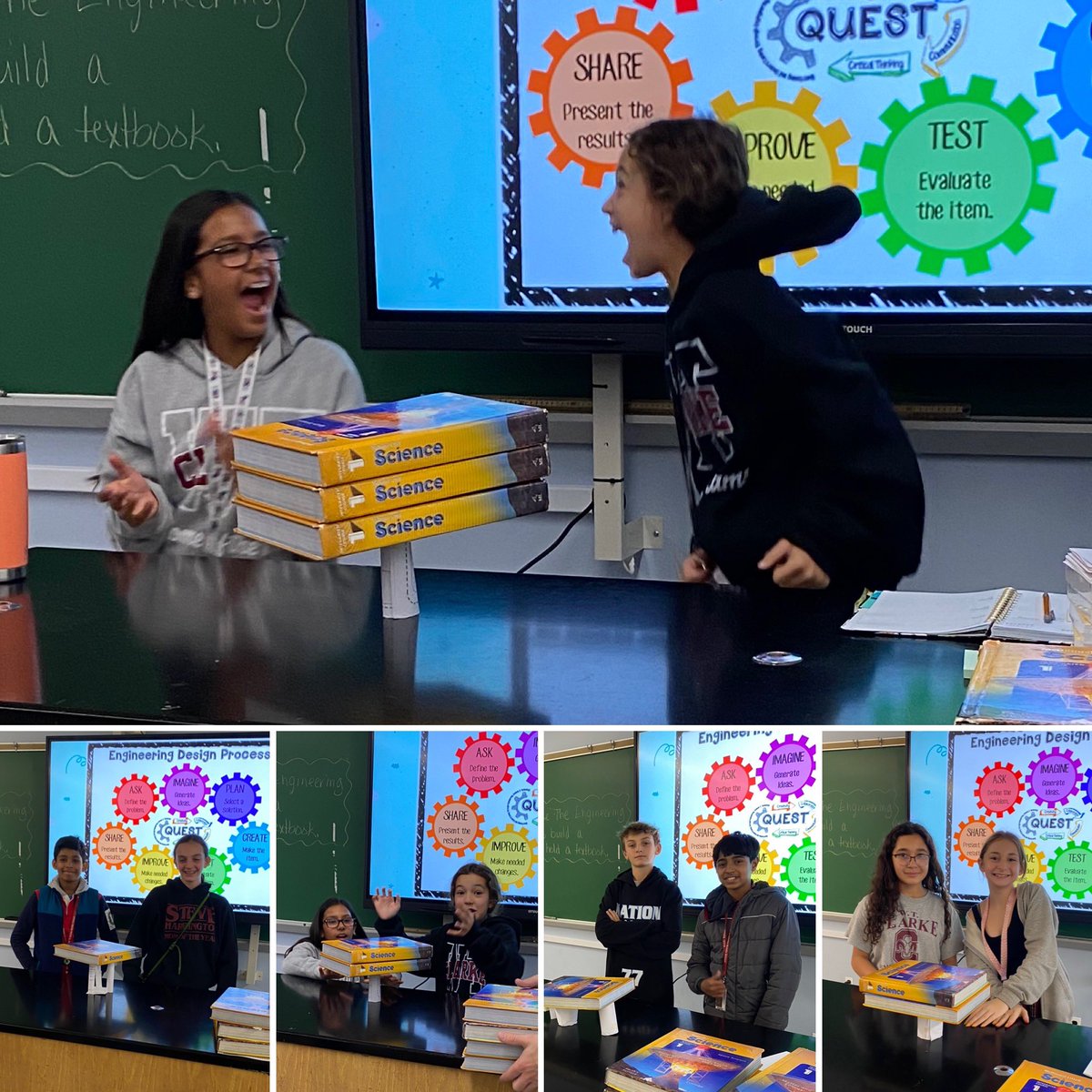 Maria Santodonato (@msantodonato1) on Twitter photo How strong are 3 pieces of computer paper and 3 index cards?! Three science textbooks, strong! Thanks <a href="/aabanavas/">Alex Abanavas</a> for sharing this fun mini-STEM challenge, with us, to get our engineering brains thinking <a href="/WTClarkeMS/">Stacy Breslin🌼</a>. @jmiraglia31 How strong are 3 pieces of computer paper and 3 index cards?! Three science textbooks, strong! Thanks <a href="/aabanavas/">Alex Abanavas</a> for sharing this fun mini-STEM challenge, with us, to get our engineering brains thinking <a href="/WTClarkeMS/">Stacy Breslin🌼</a>. @jmiraglia31