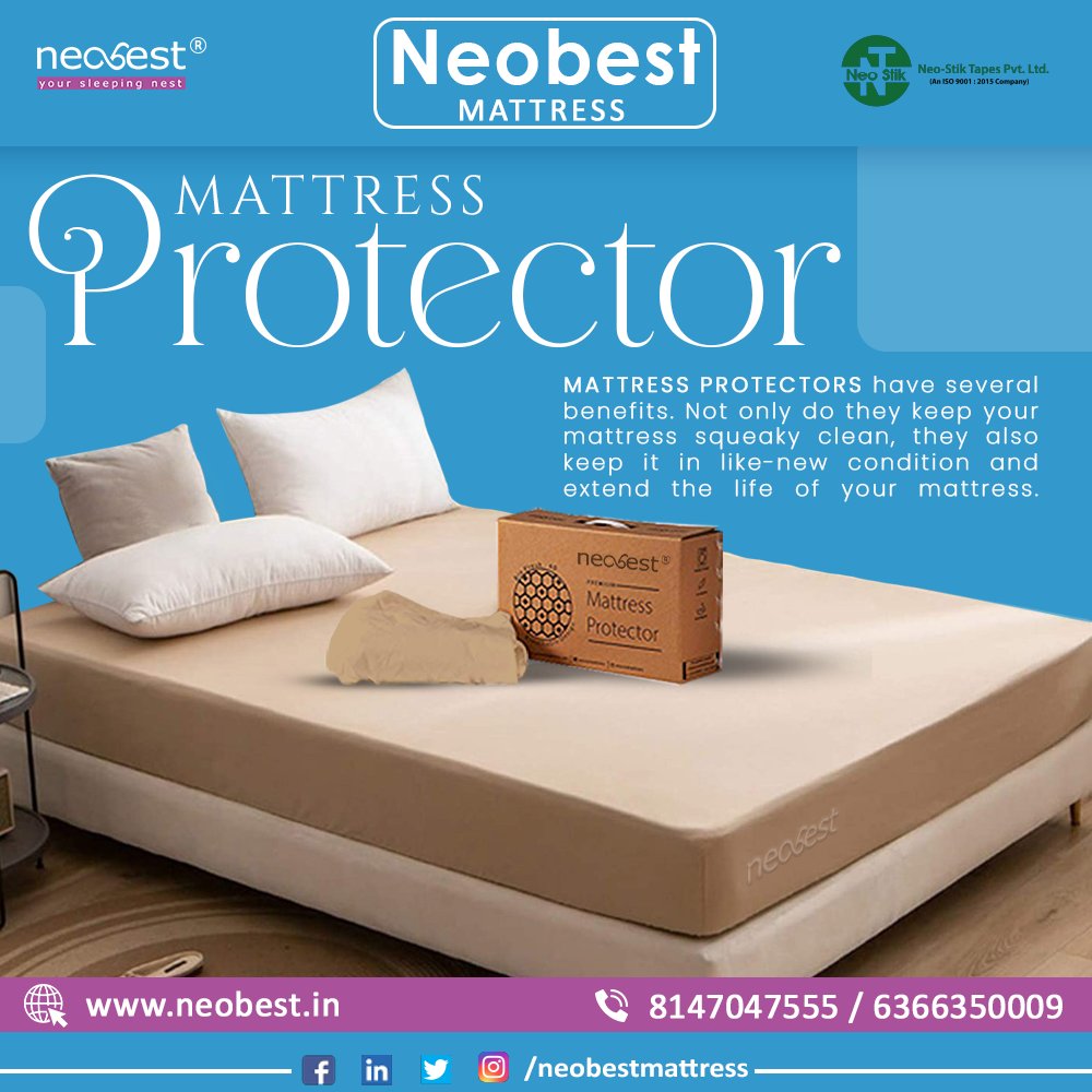 neobestmattress's tweet image. Say goodbye to sneezing and sniffles. Our hypoallergenic Mattress Protector keeps allergens at bay, so you can sleep and breathe easier. 🌼 

Buy Mattress Protector- neobest.in/mattress-prote…
Call Now- +91-8147047555

#AllergyProtection #HealthySleep #Protector #MattressProtector #