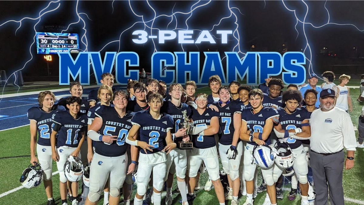 Nighthawks 56
St. Bernard 0
The Cincinnati Country Day Nighthawks are your 2023 Miami Valley Conference Champs!
10-0 Undefeated regular season.
Great job boys!