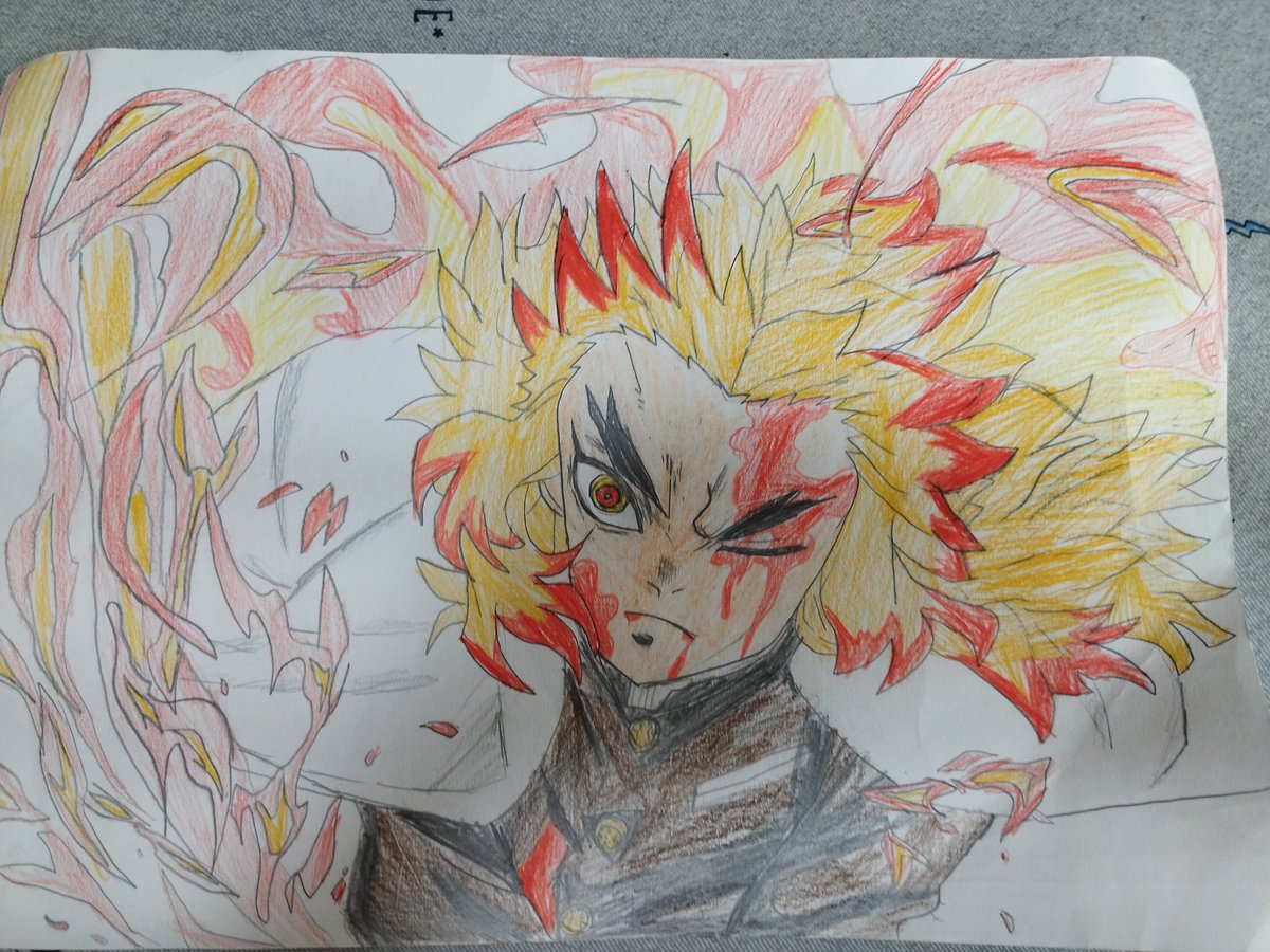 FuuGa0730's tweet photo. 煉獄さん書きました https://t.co/AsYOktvvPz