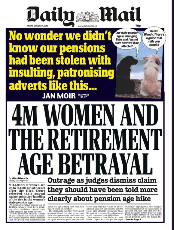 2020Comms's tweet photo. #MINUTEWITHMEL
"🔴THE GOVERNMENT IS STALLING WITH ANY COMPENSATION IN ORDER TO WEAKEN OUR CASE. 🔴HERE'S TO OUR CONTINUING FIGHT" SAYS VICTIM OF PROVEN DISCRIMINATION AGAINST #50sWOMEN https://t.co/ygX6cJbhUp