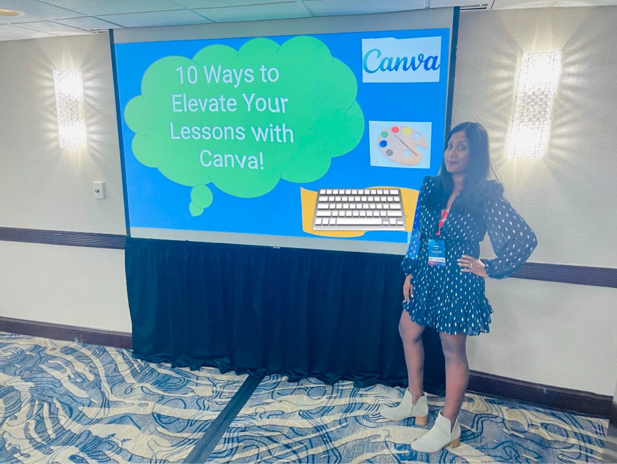 newyork3012's tweet photo. 💫 Loved presenting at the ⁦@litechsummit⁩ on ⁦@canva⁩, #AI, design thinking and design focused projects! https://t.co/HpxzUrGncK