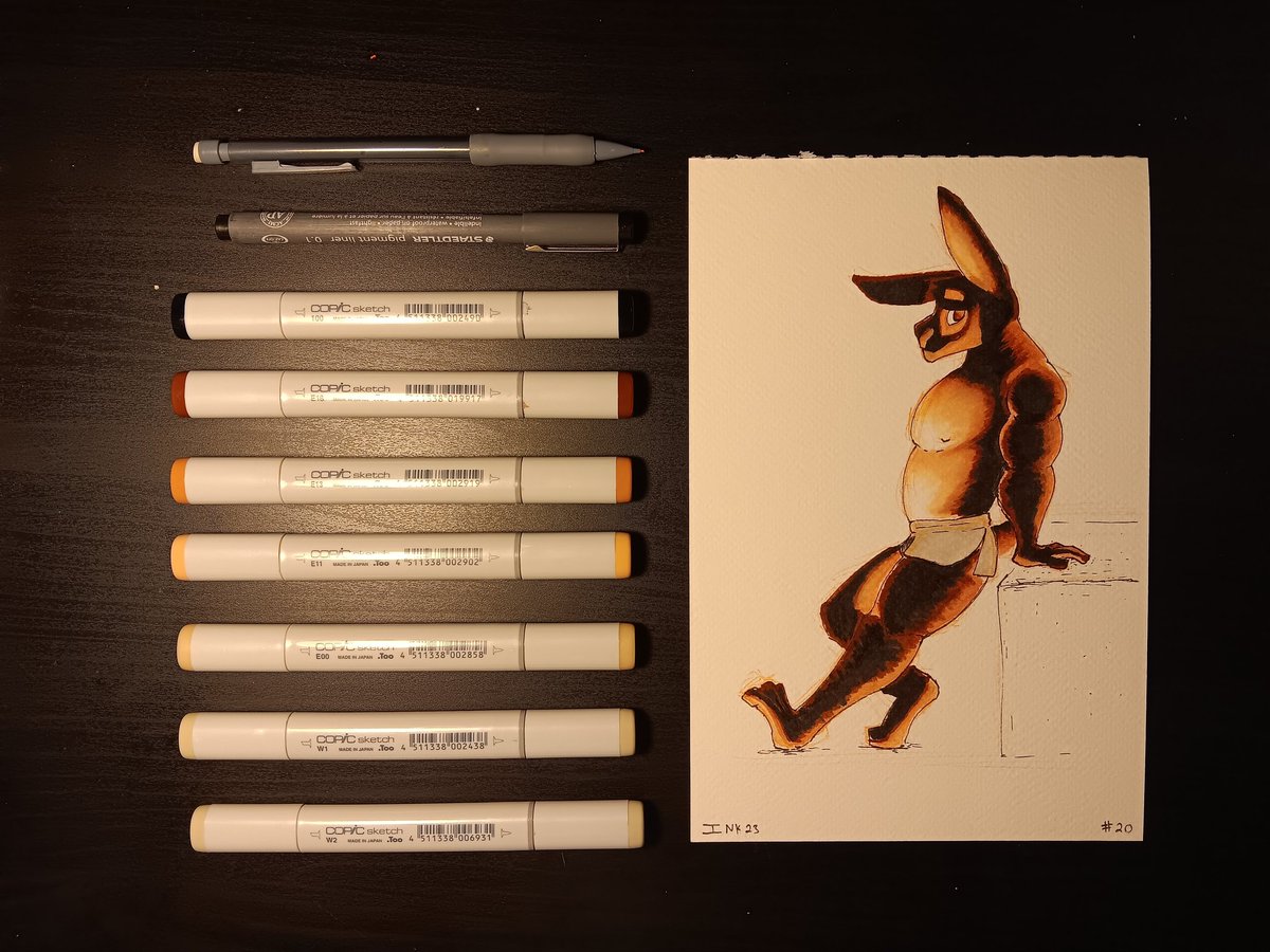 Magic_Tuba_Pix's tweet photo. #ink23
Insisting on drawing a Black Otter Rex rabbit character in traditional media is certainly a choice I continue to make repeatedly
God he would be so much easier in digital but NOOO https://t.co/pldbRDIH1b