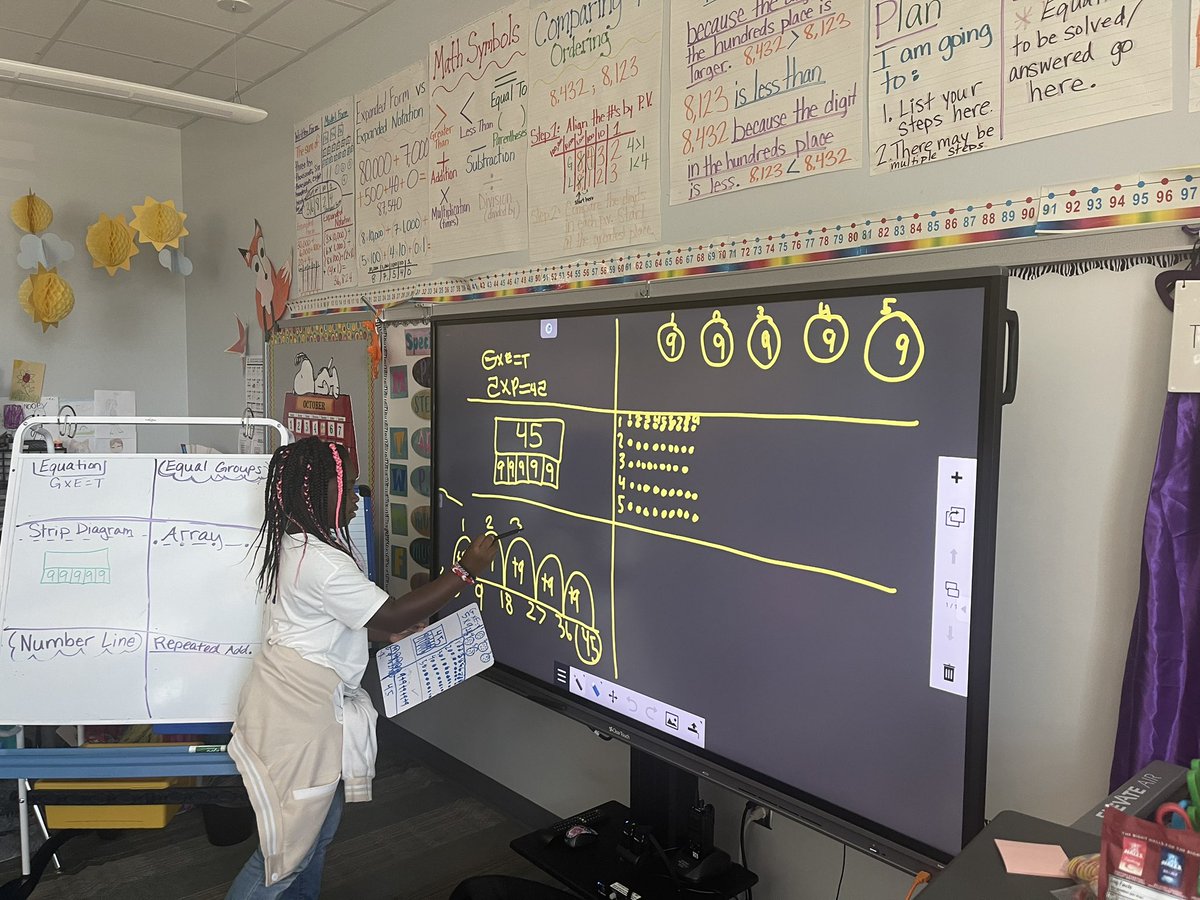 This week we learned all about the different representations of multiplication in our class @FoxKISD @kitacombs #likeafox be sure to ask your cubs about the different type of strategies they can use when solving their multiplication equations! @KleinISDChelsea