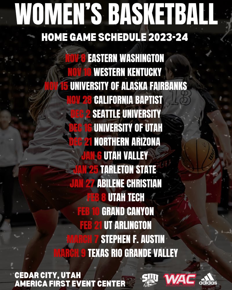 Home Schedule! Get your tickets now!! 

#BackToBusiness⚡️#TBirdNation ⚡️ #RaiseTheHammer

🔗:tbirdtickets.com