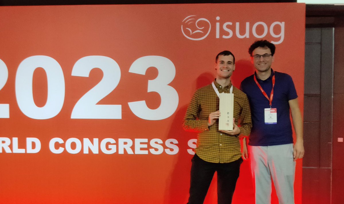 What a great week at @ISUOG in Seoul! Really happy and honoured that our work was recognised with the Young Investigator award and best in category for managing ovarian masses 🎉