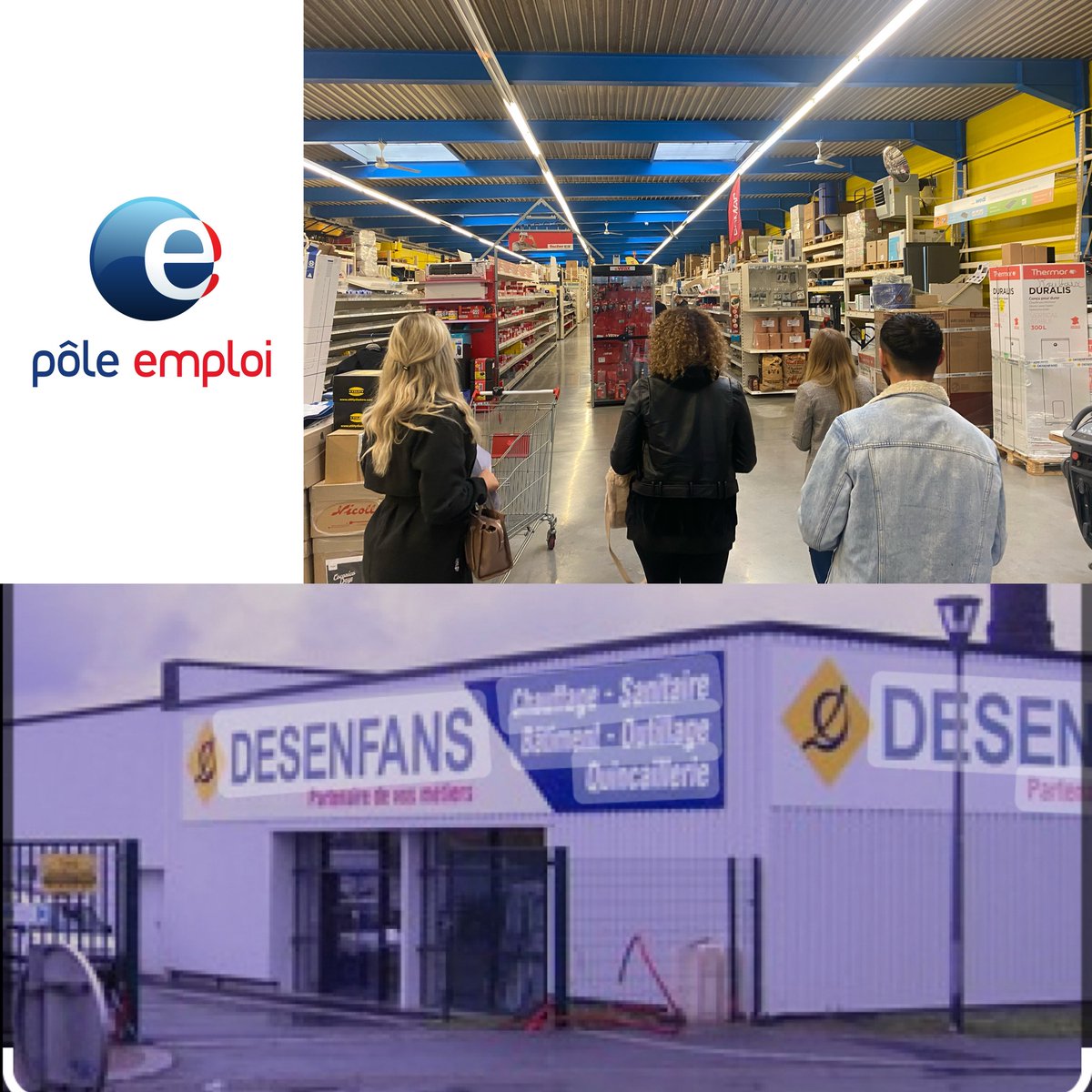 ALi2PE (ALi2FT) (@ali2pe) on Twitter photo Recrutement : ce jour pour l’enseigne @desenfans avec le pôle emploi <a href="/roubaix/">Ville de Roubaix</a> centre.
👉 poste de vendeur magasinier (H/F)
👉7 candidats
👉1 candidate retenue 👍
La mixité dans le secteur du #BTP 👍
<a href="/Treutenaeres/">s. Treutenaere</a> <a href="/NadegeFouquart/">Nadège FOUQUART</a> @poleemploi_HDF Recrutement : ce jour pour l’enseigne @desenfans avec le pôle emploi <a href="/roubaix/">Ville de Roubaix</a> centre.
👉 poste de vendeur magasinier (H/F)
👉7 candidats
👉1 candidate retenue 👍
La mixité dans le secteur du #BTP 👍
<a href="/Treutenaeres/">s. Treutenaere</a> <a href="/NadegeFouquart/">Nadège FOUQUART</a> @poleemploi_HDF