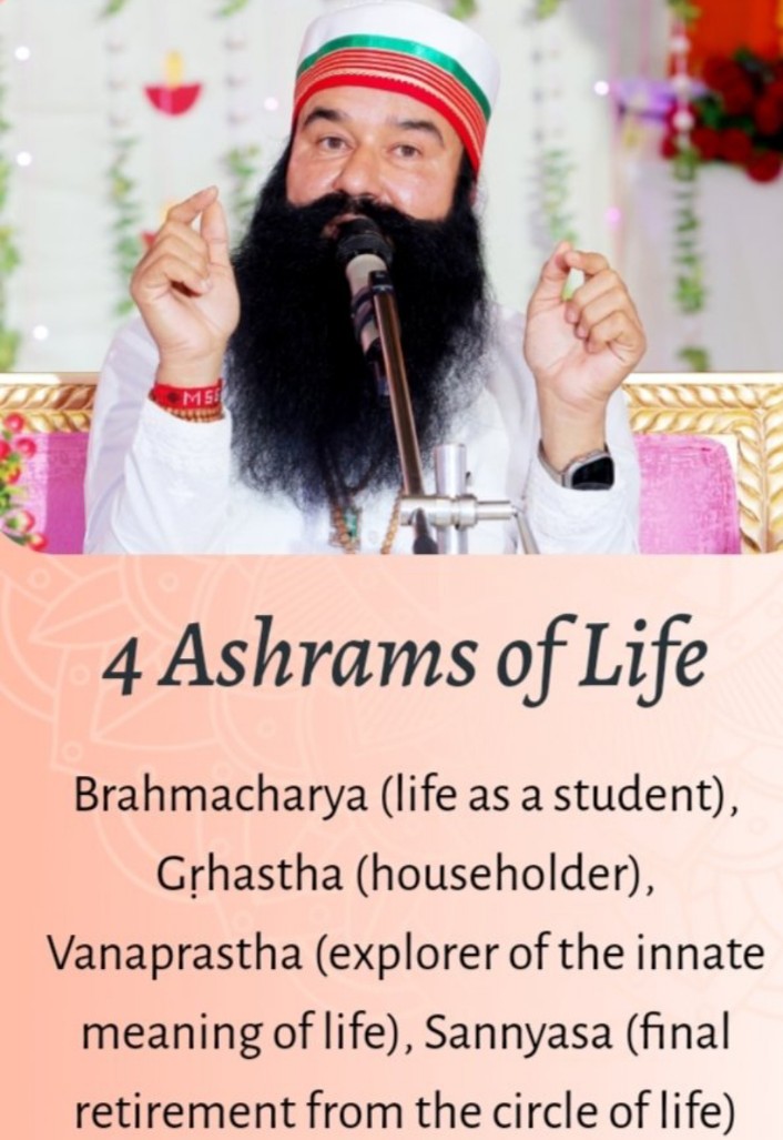 Nitindh777's tweet photo. "Baba Ram Rahim ji" tells that when the children stand on their feet, then the elders should adopt Sanyas Ashram and devote time to the service of God and His creation. With this, elderly parents will be able to see their children succeeding during their lifetime.
#StagesOfLife https://t.co/gbNbaHuDKA