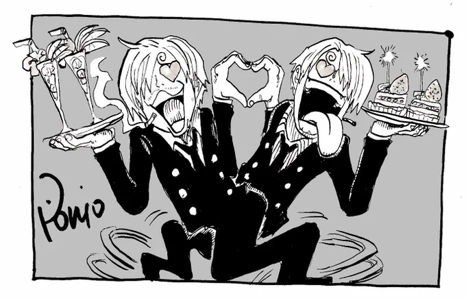今サンジと前サンジ #ワンピース #onepiece