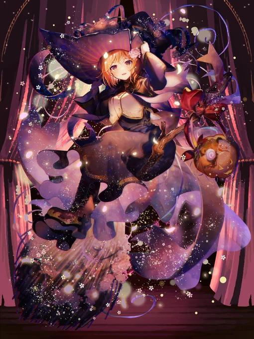 【PBW】 キャラクターHWイラスト(フル)2023公開されました。ハロウィン×所々に桜モチーフを入れています。発注ありがとうございました!  稲咲/東京インソムニア/(C)アルパカコネクト