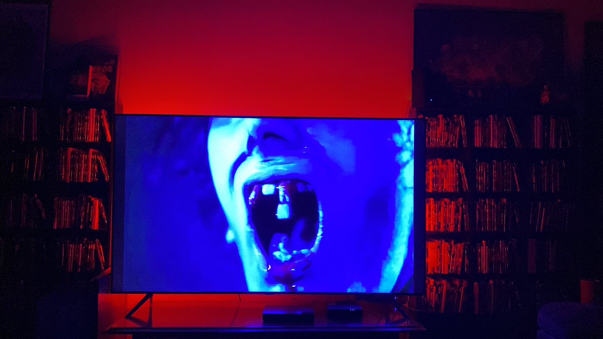 ReelFeelsPod's tweet image. A dentists nightmare. 

——————————
#100DaysOfHorror #TheLastDriveIn #MutantFam
#Demons2 @therealjoebob @kinky_horror @TheMutantFam @TokyoCowboyYuki