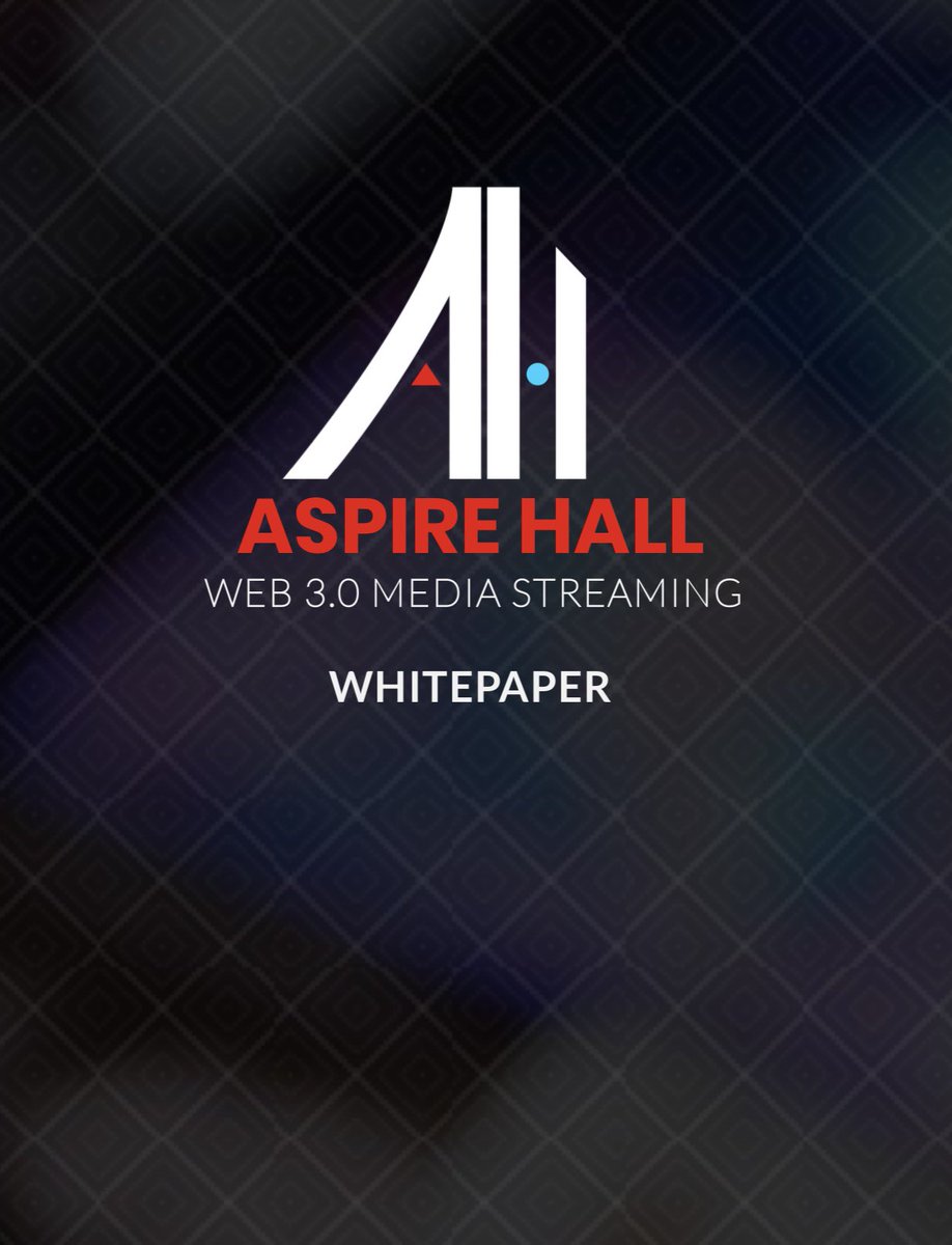 Whitepaper v1 is release  showcasing the Aspire Hall platform, tech, tokenomics, and its utility token. 

Visit: 

Aspirehall.com