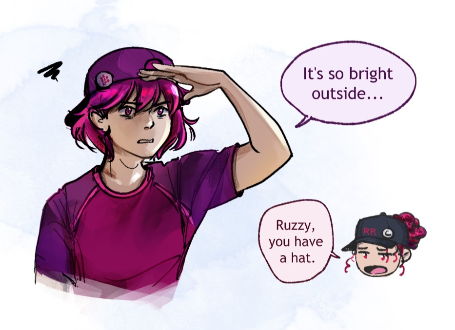 Sun's bright, Ruzzy's not