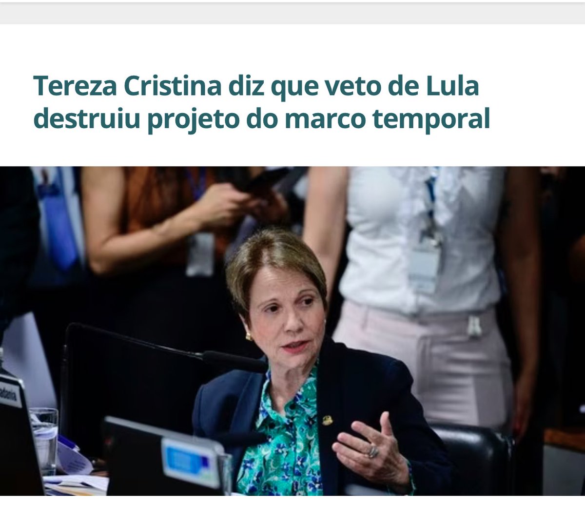 Vamos derrubar o veto do Lula!! Temos que defender o direito à propriedade e a segurança dos investimentos do Agronegócio!