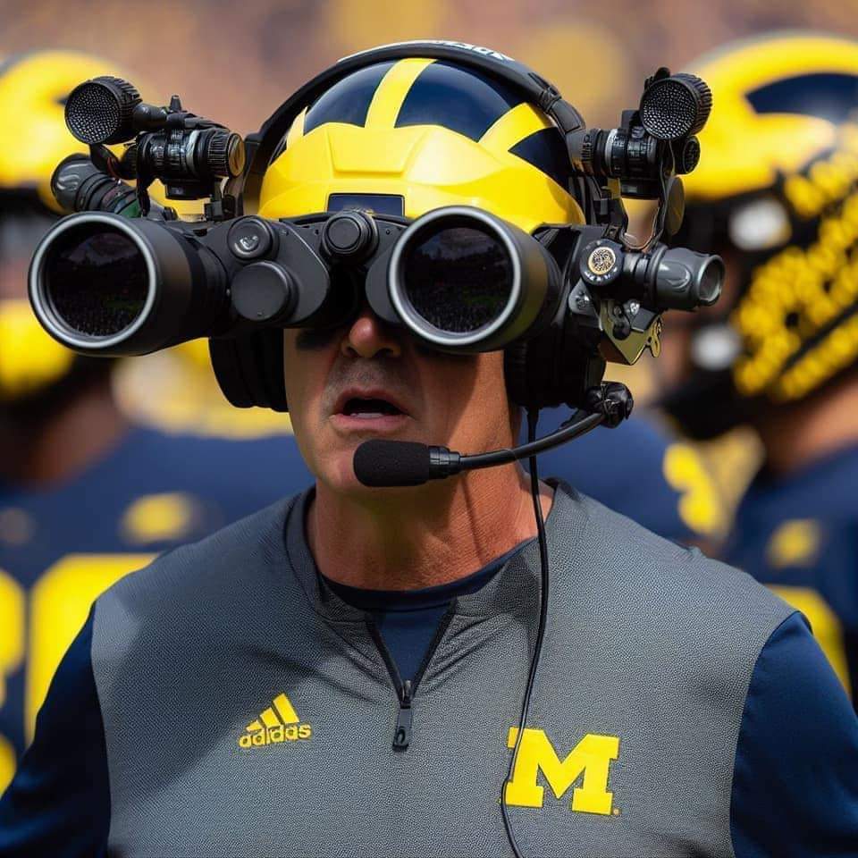 I'm enjoying all the Michigan spying memes. This is great for college  football., image size:960x960