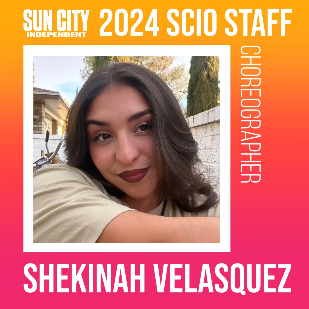 SunCityIndoor's tweet photo. Today’s staff shoutout is our choreographer, Shekinah Velasquez! ☀️

Read about Shekinah’s bio here: https://t.co/ijWpFLPOR6

#sci2024 #wgi2024 #wgipercussion #marchingband https://t.co/3cnbjKOLtj