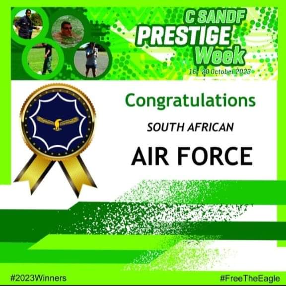 Chief of the SA National Defence Force Prestige Week 2023 || The overall winner of the prestige week was the SA Air Force.

southafricanmilitaryunion.co.za

#SAMU
#SANDF
#CSANDFPrestigeWeek2023
#SAAirForce
#FreeTheEagle
