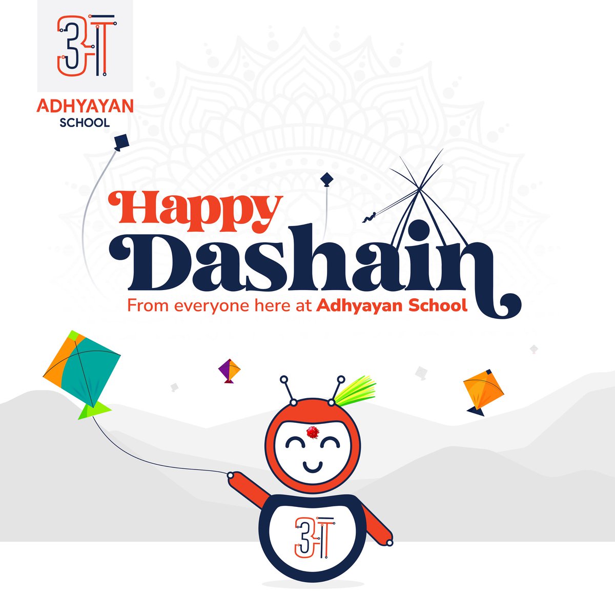 renditangisu's tweet image. बिजया दशमी २०८० को पावन अवसरमा हार्दिक मंगलमय शुभकामना व्यक्त गर्दछौं।

#adhyayanschool #adhyayanpreschool #अबाटअध्ययन #designthinking #technology #dashain2080 #festive #session #warmgreetings