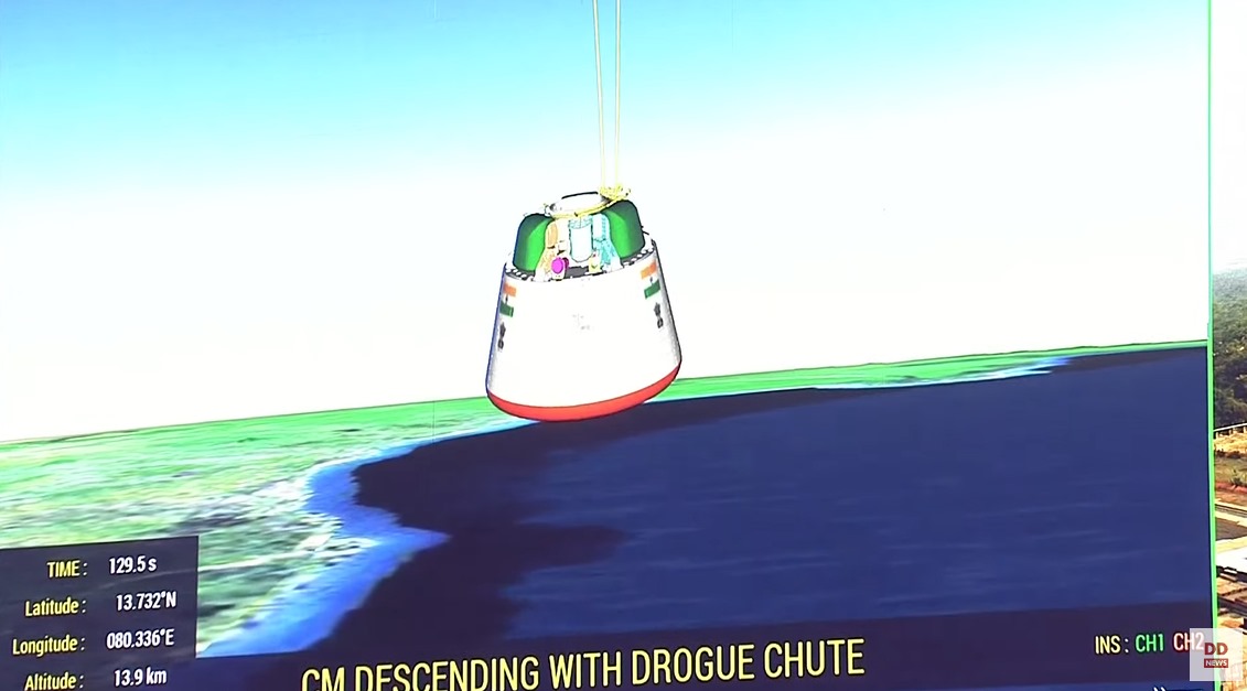 DrJitendraSingh's tweet photo. Kudos #ISRO,for successfully accomplishing maiden Test Vehicle Flight TV-D1. 
This is the first step in the last leg of journey towards India’s Crewed Human Spacecraft mission #Gaganyaan. In the enabling milieu provided by PM Sh @narendramodi, @ISRO achieving one 
1/2 https://t.co/ydL3InvwUV