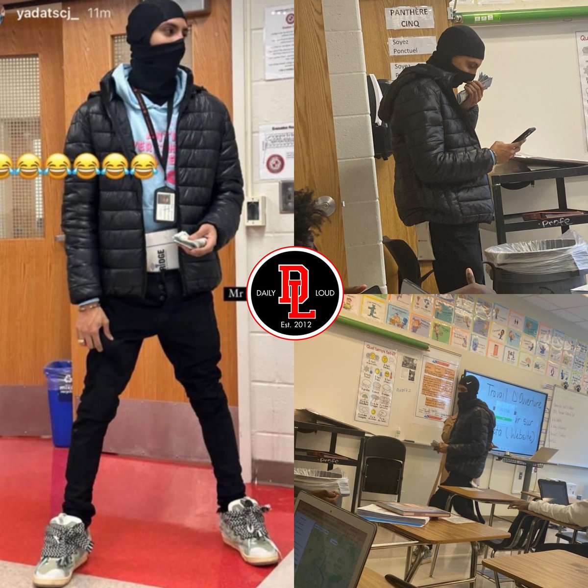 This school had a “Dress As Students Day” event for the teachers and one teacher had this outfit on.
