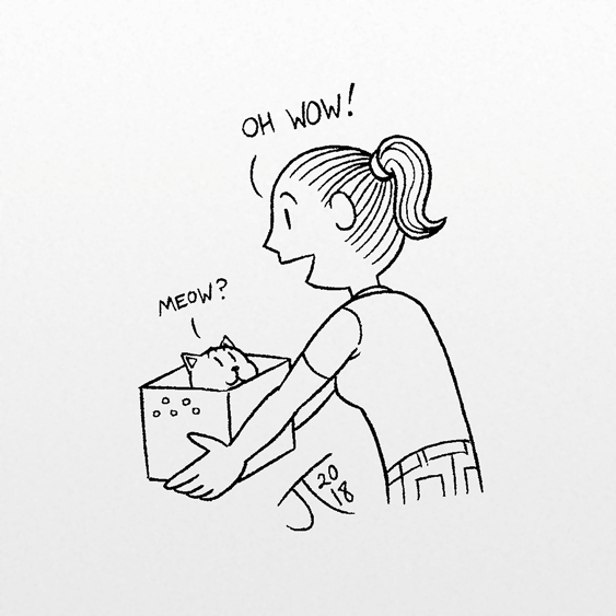 JamesTennantJr's tweet image. #JTjrInktober2023, Day 22:
#Puppy In A Box!

This is a follow up to #Inktober2018, Day 28, #Gift (also pictured).

#Inktober #Inktober2023 #Comic #ComicArt #ComicStrip #aww #cute #PetArt #dog #cat #pets #PuppyInABox #art #illustration