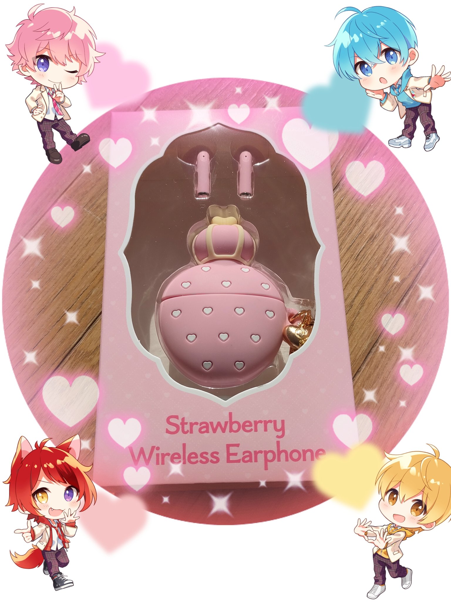 Strawberry Wireless Earphone すとぷり イヤホン Strawberry Wireless Earphone すとぷり - メルカリ